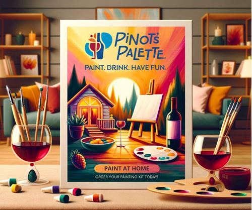 Unleash Your Inner Artist with Paint At Home Kits from Pinot’s Palette in Bricktown